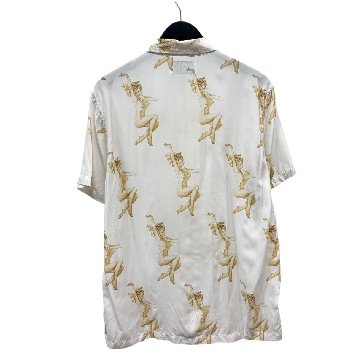 WACKO MARIA(ワコマリア) NUDE ALOHA SHIRT半袖シャツ ホワイト
