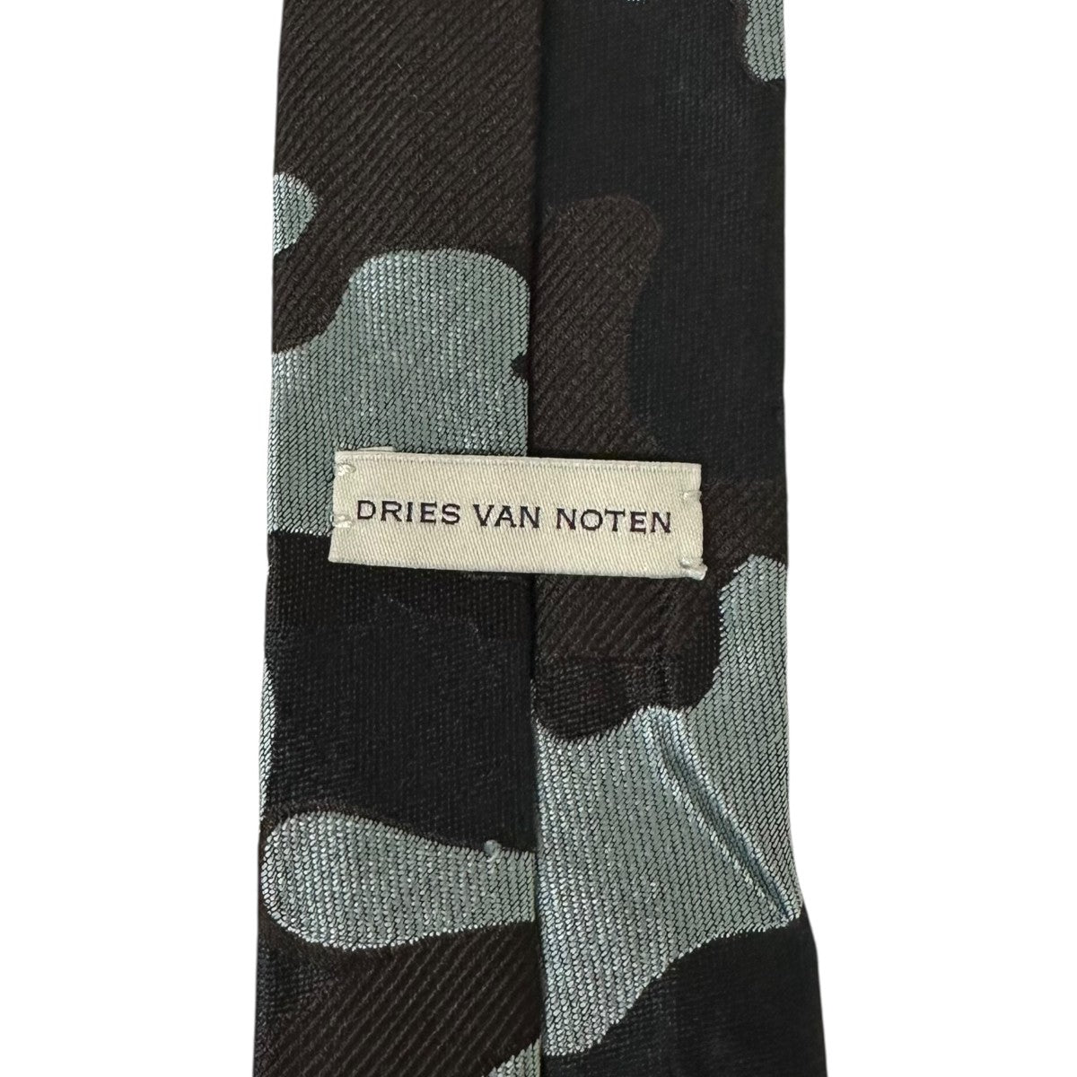 Dries Van Noten 迷彩柄 ドリスヴァンノッテン ネクタイ DRIES VAN NOTEN(ドリスヴァンノッテン) ネクタイ ブラウン