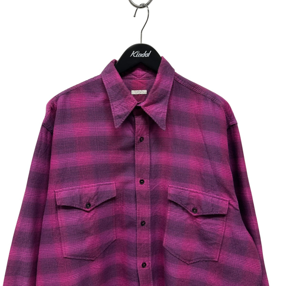 COMOLI 21AW ウールシルクシャツ ピンク COMOLI ウールシルクワークシャツ