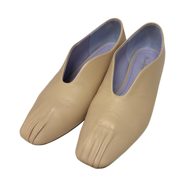 mame kurogouchi(マメクロゴウチ) 22SScurve low leather shoesレザー