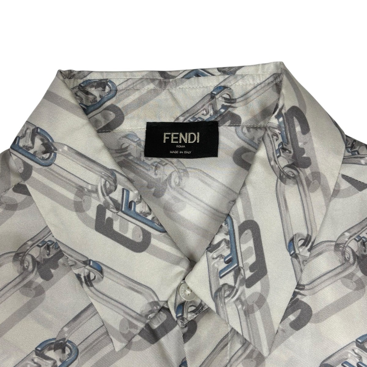 FENDI(フェンディ) チェーンプリント総柄シャツFS0585 AL2M FS0585
