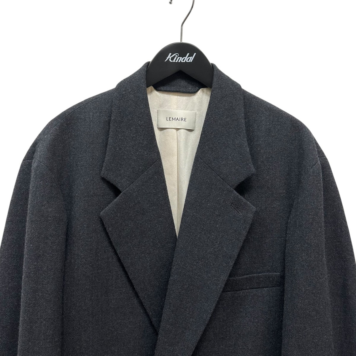 lemaire ダブルコート ユニセックス LEMAIRE フェルト ダブルコート | グレー | FARFETCH JP