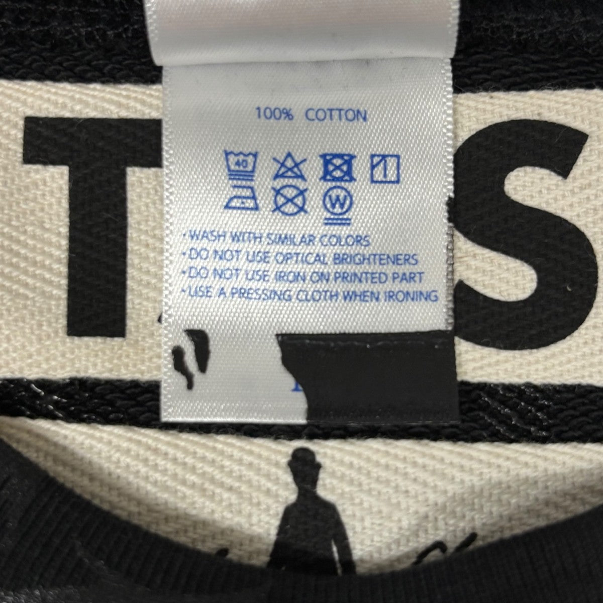 TSTS CHARLIE CHAPLIN SWEAT SHIRT BLACKスウェット23AMM0101 古着・中古-7枚目のアイテム画像