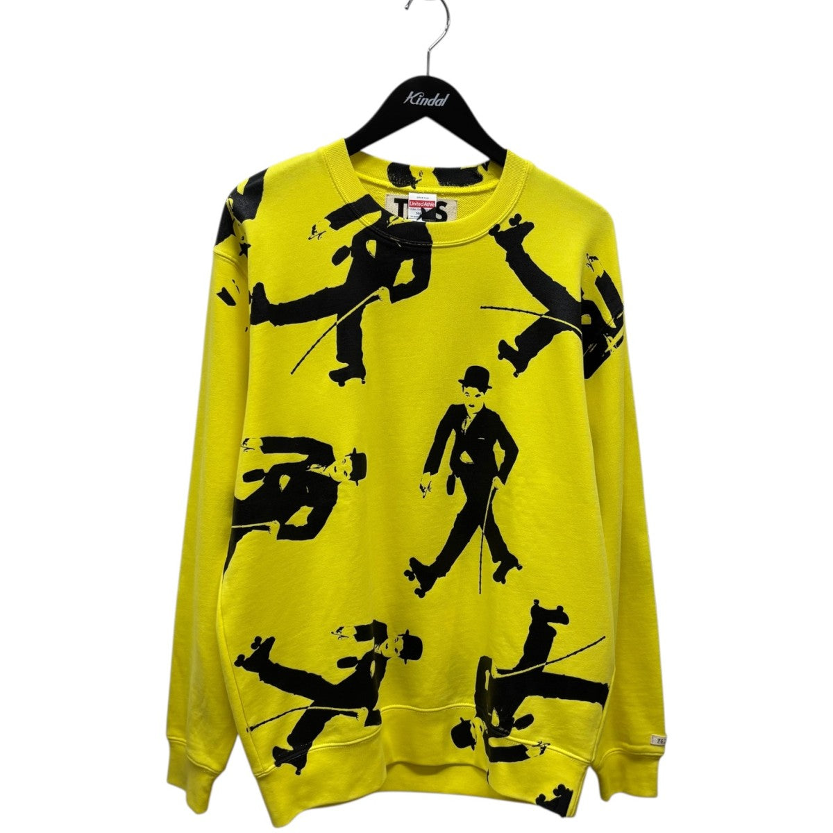 TSTS CHARLIE CHAPLIN SWEAT SHIRT YELLOWスウェット23AMM0101 古着・中古-1枚目のアイテム画像
