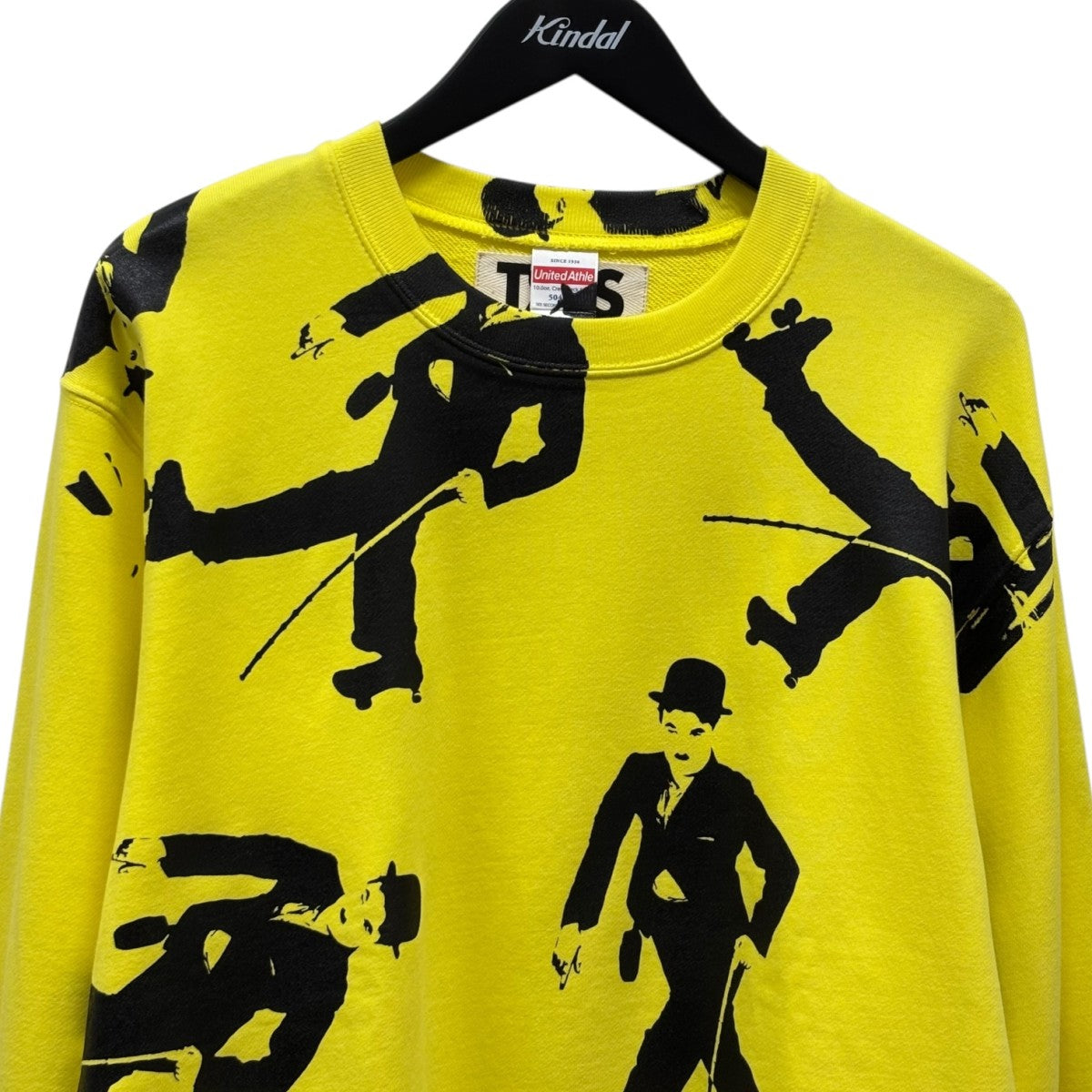 TSTS CHARLIE CHAPLIN SWEAT SHIRT YELLOWスウェット23AMM0101 古着・中古-3枚目のアイテム画像