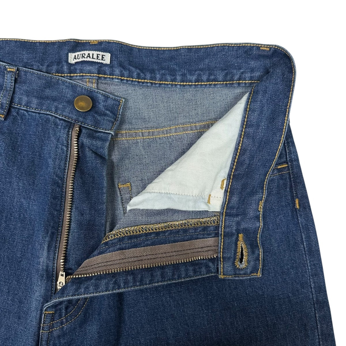AURALEE Selvedge Light Oz サイズ ３　試着のみ AURALEE SELVEDGE LIGHT OZ DENIM SHIRT / SELVEDGE LIGHT OZ