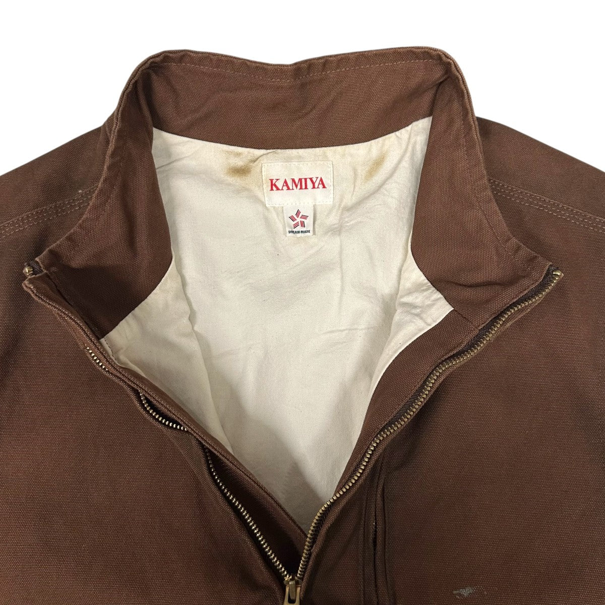 KAMIYA(カミヤ) 24SSBORO DUCK VEST BROWNベストG12VT031 G12VT031