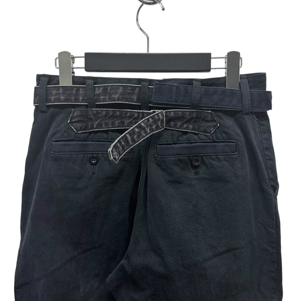 希少カラー　Sacai サカイ Denim Pants 2 ブラックデニム sacai(サカイ) Patch Work Denim Pantsデニムパンツ21-02512M 21