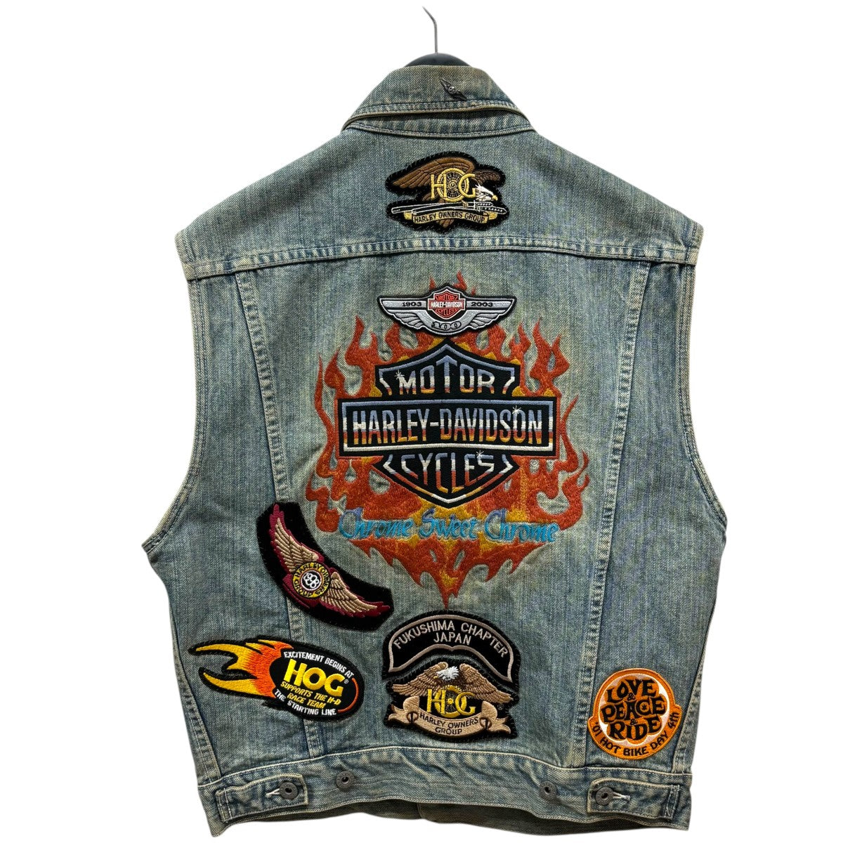 Harley-Davidson デニムベスト Harley-Davidson/ハーレーダビッドソン】デニムベスト | 古着屋