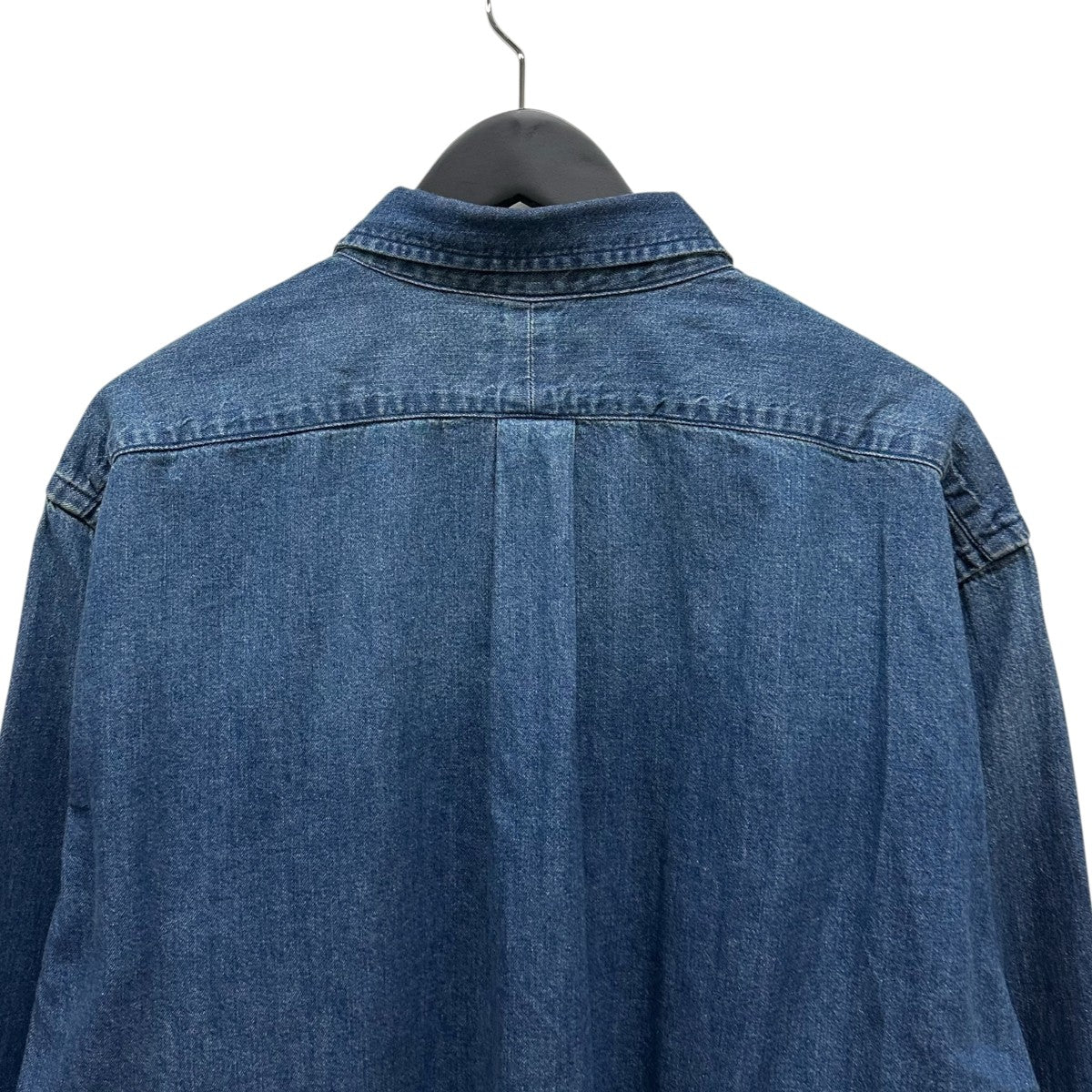 argue baseball denim デニム シャツ Kapital 8oz Denim Great Kountry Damaged Baseball Shirt Blue