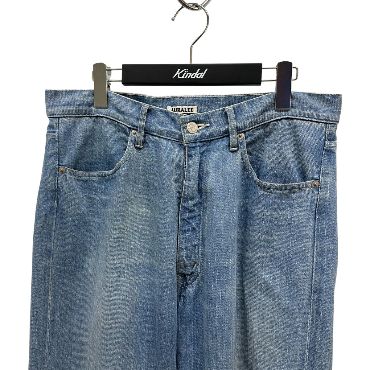 AURALEE(オーラリー) SELVEDGE FADED LIGHT DENIM PANTSデニム