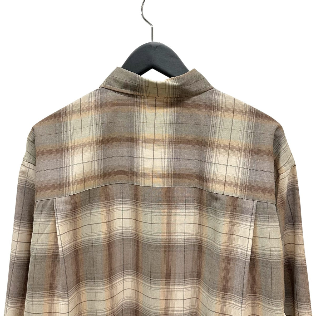 AURALEE(オーラリー) SUPER LIGHT WOOL CHECK SHIRTチェックシャツ