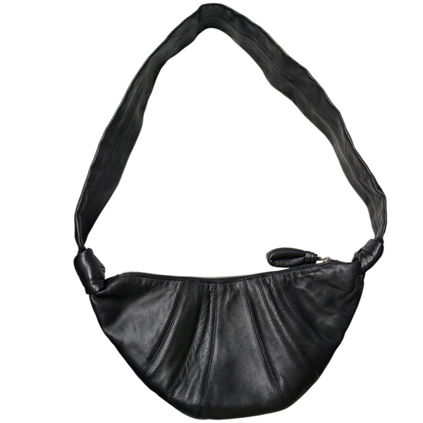 LEMAIRE(ルメール) クロワッサンレザーショルダーバッグ ブラック