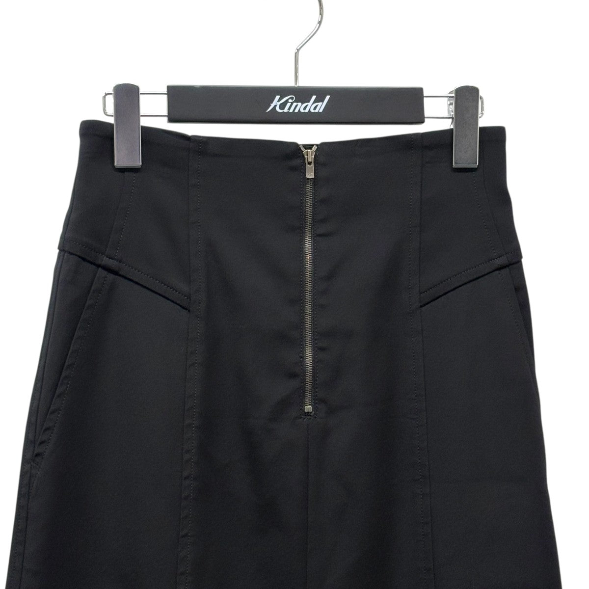 24SS ELLE限定 エブールebure スラブタフタ ドロストフレアスカート