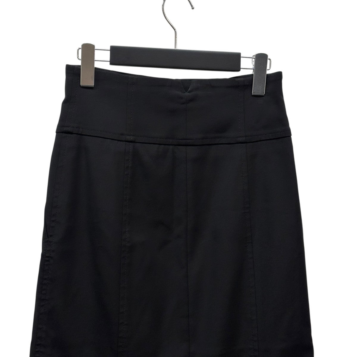 EBURE(エブール) 24SSストレッチ フロントジップ ロングスカート