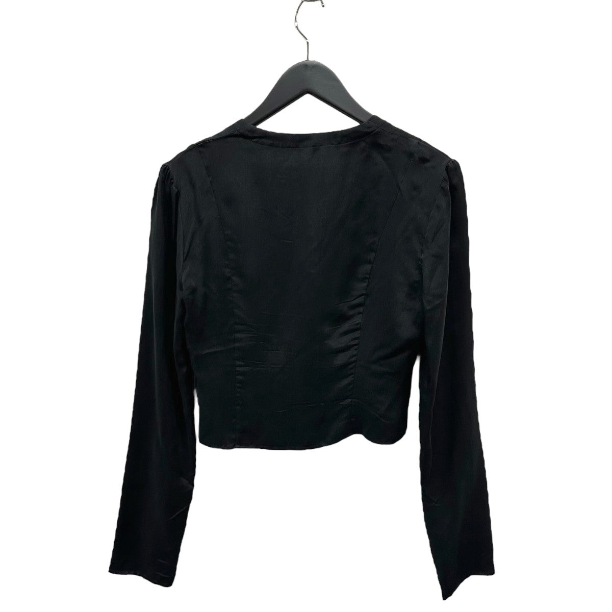 yo BIOTOP Corset blouse コルセットブラウス ブラック BIOTOP(ビオトープ) / 【yo BIOTOP】Corset blouse (トップス