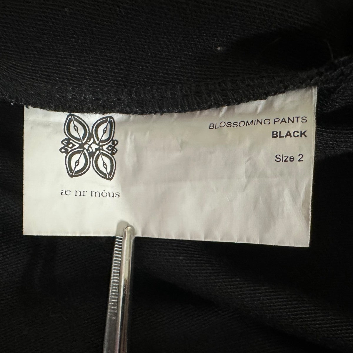 aenrmous Blossoming Pants 変形 スラックス ブラック aenrmous(エノーマス) BLOSSOMING PANTSパンツ ブラック サイズ