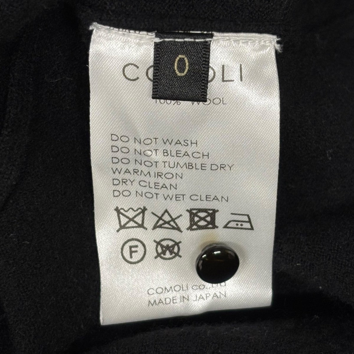 COMOLI 24AWショルダーボタン ハイネックニットセーターA03-06030 古着・中古-8枚目のアイテム画像