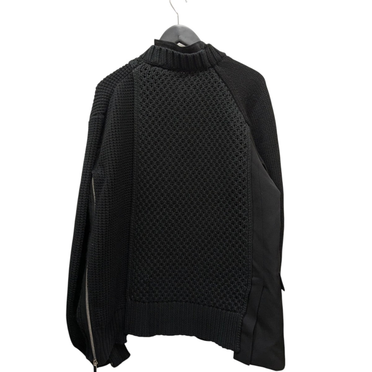 Christian Dior×sacai 21AWカシミヤ混 ニットハイブリッドジャケット