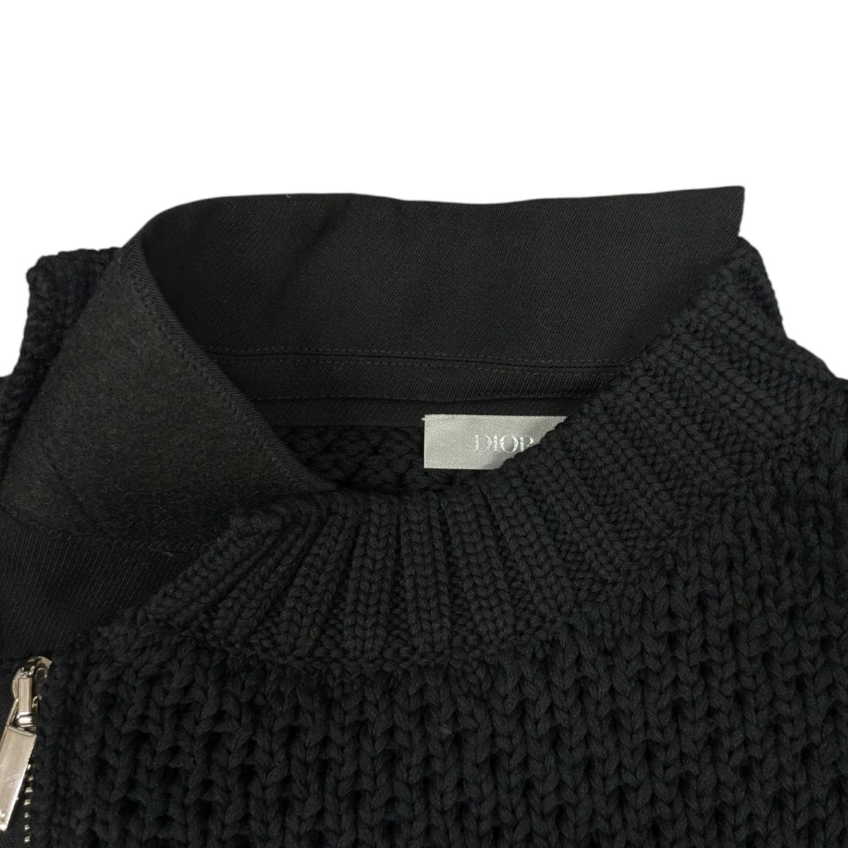 Christian Dior×sacai 21AWカシミヤ混 ニットハイブリッドジャケット