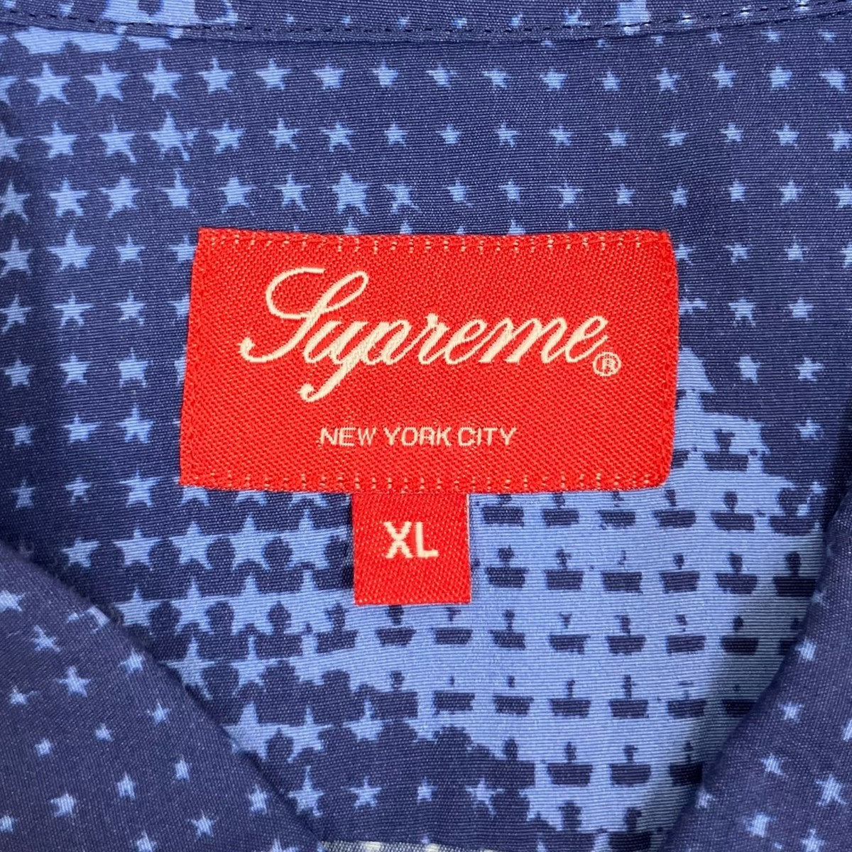 Supreme(シュプリーム) 22SSLIL KIM半袖シャツ ネイビー×ブルー サイズ