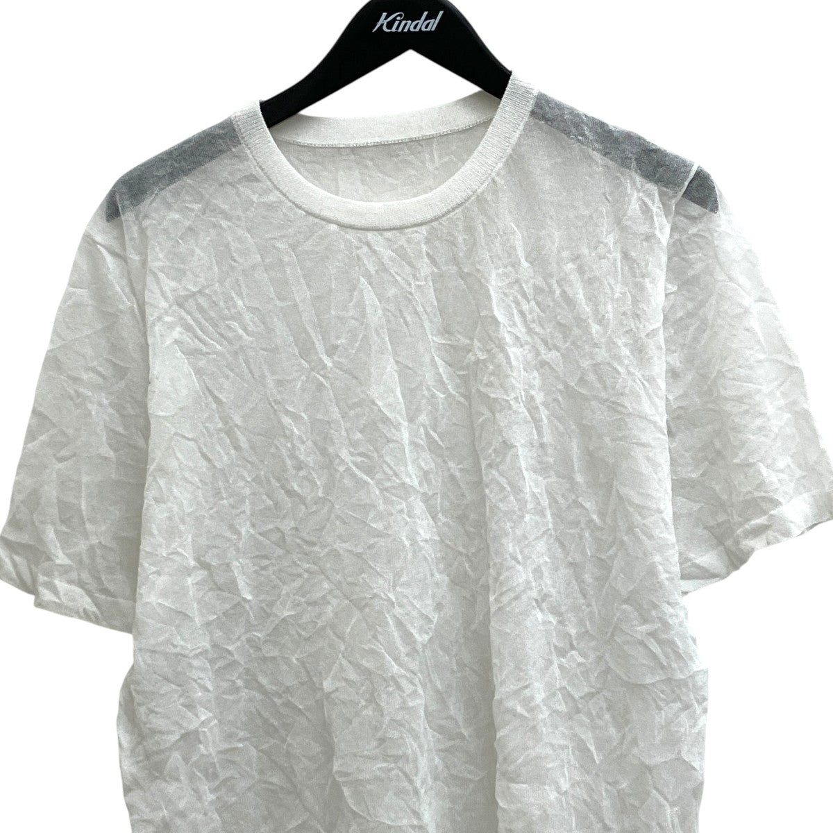 Wai+ クリンクル シアー ショート スリーブ プルオーバーTシャツ316-32-0488 古着・中古-3枚目のアイテム画像