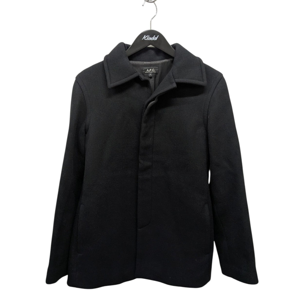 【値下げ】APC ジャケット　ネイビー A．P．C．(アーペーセー) エポレットシャツジャケット ネイビー