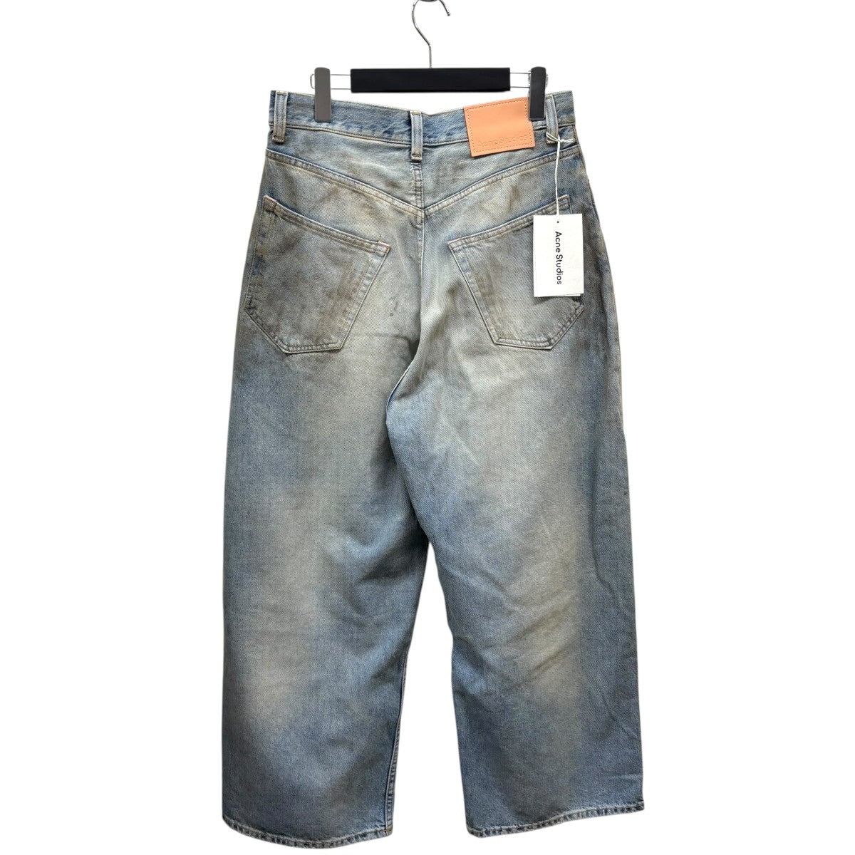 ganni バギーパンツ　デニム　ブラウン　acne studios メタリック 210.jpg
