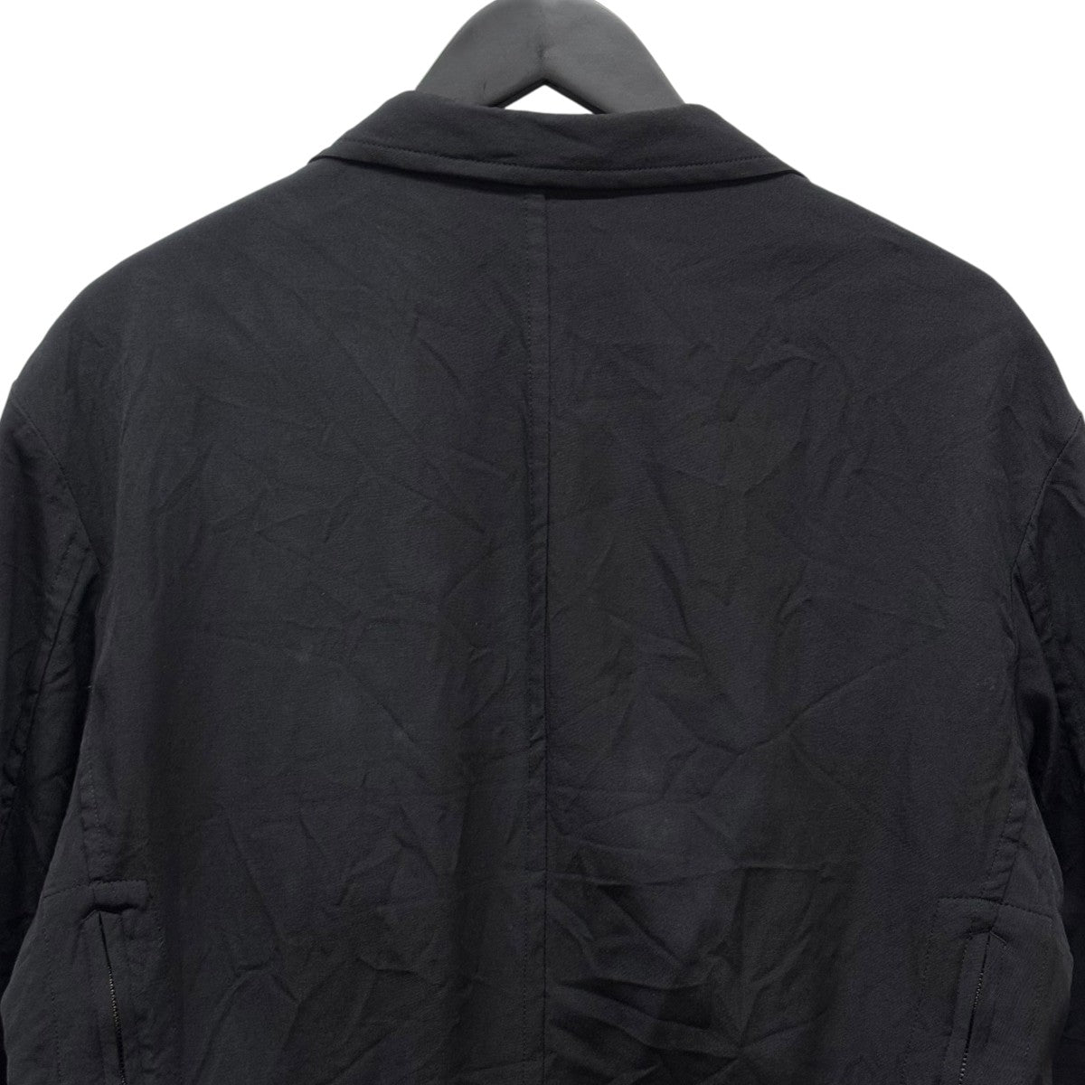 Yohji Yamamoto pour homme ムラ染ギャバ三つ釦ジャケトテーラードジャケットHR-J05-101 古着・中古-4枚目のアイテム画像