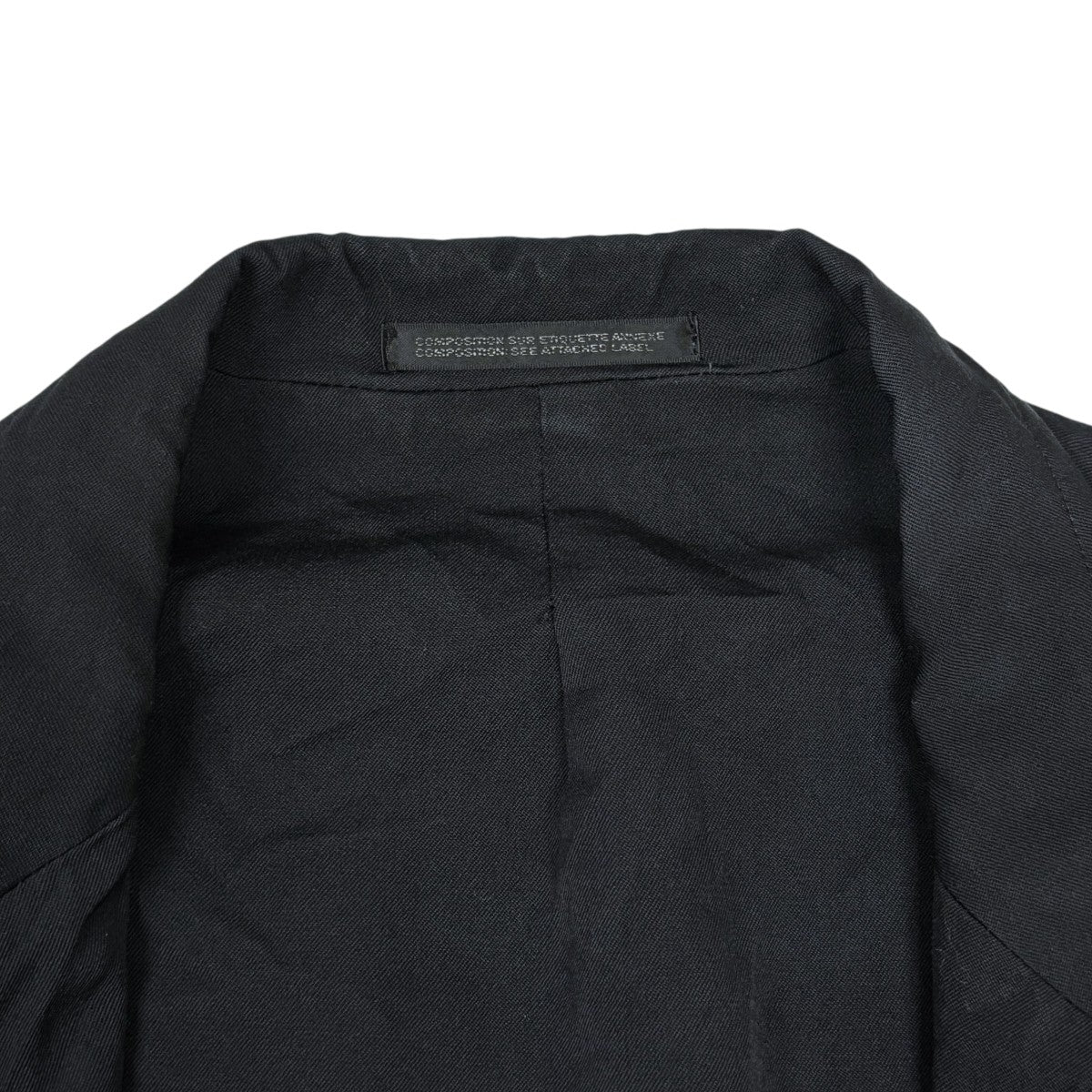 Yohji Yamamoto pour homme ムラ染ギャバ三つ釦ジャケトテーラードジャケットHR-J05-101 古着・中古-5枚目のアイテム画像
