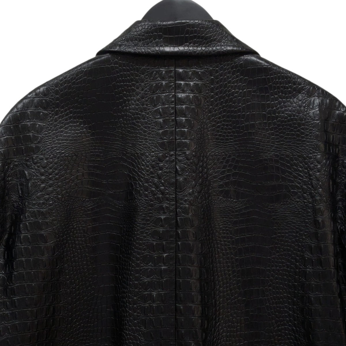 JUNYA WATANABE エンボス加工 オーバーサイズレザーコートJN-C005 古着・中古-4枚目のアイテム画像