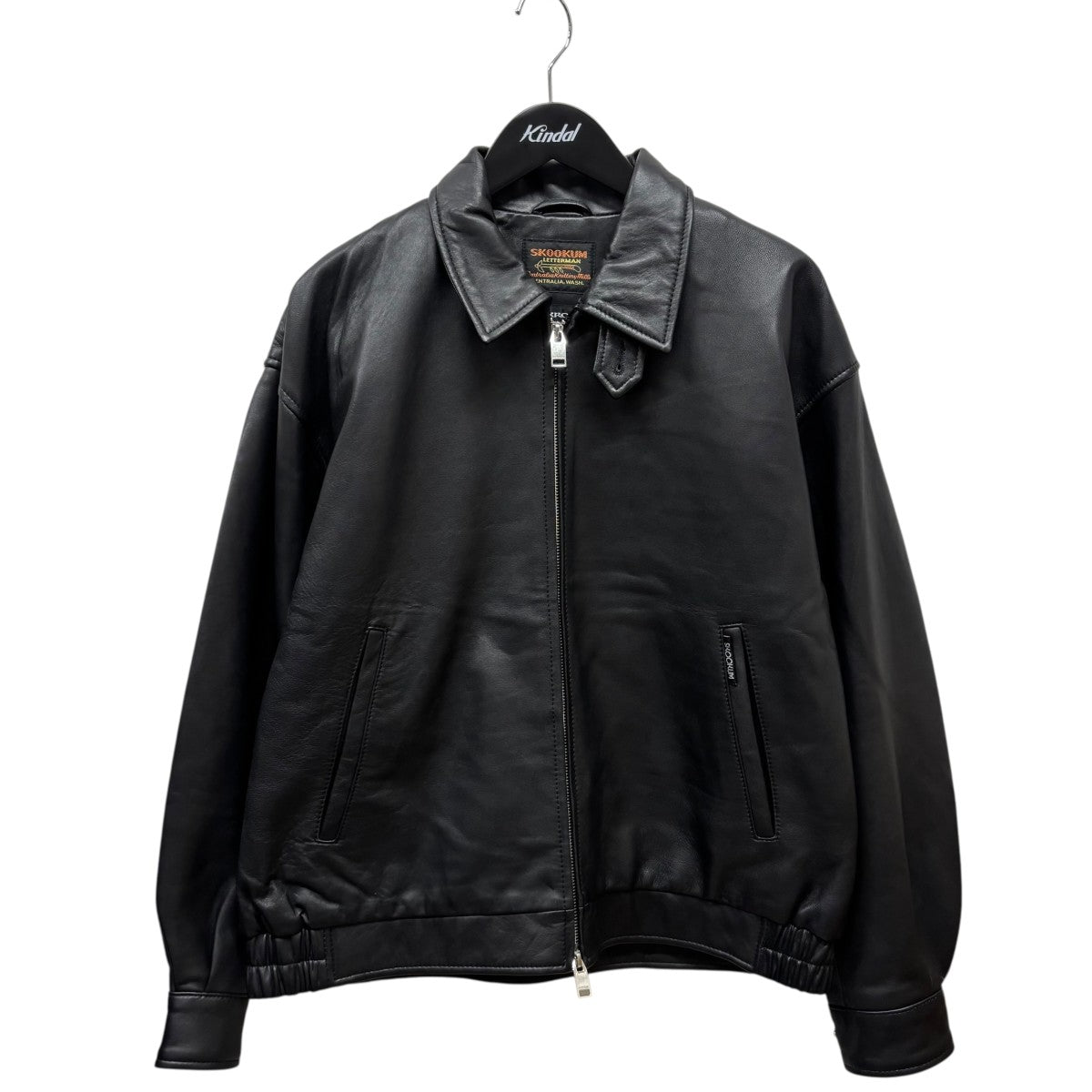 SKOOKUM ウールレザージャケット 32 SKOOKUM×coen別注バイロンカラーレザージャケット（WEB限定サイズ）