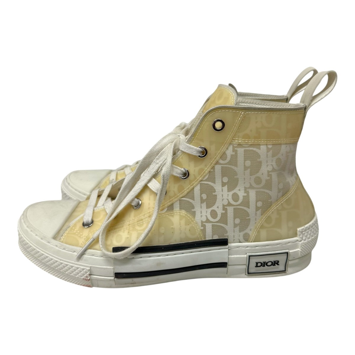 Dior 透明 ハイカット スニーカー DIOR(ディオール) ハイカットスニーカー19ALS 19ALS イエロー