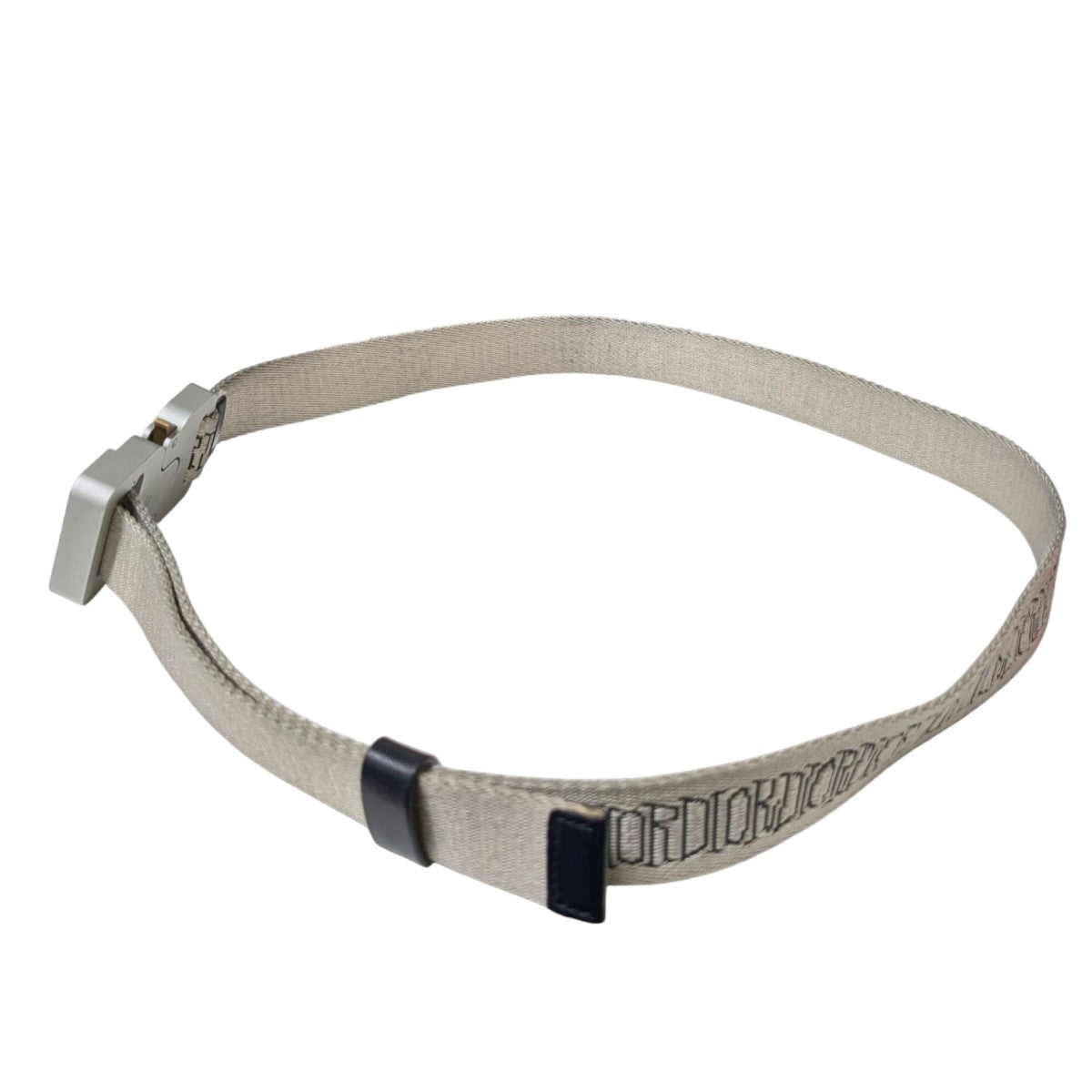 Christian Dior ベルト グレー/ホワイト 40/100 Christian Dior(クリスチャンディオール) ベルト23-MA-0260 23-MA-0260