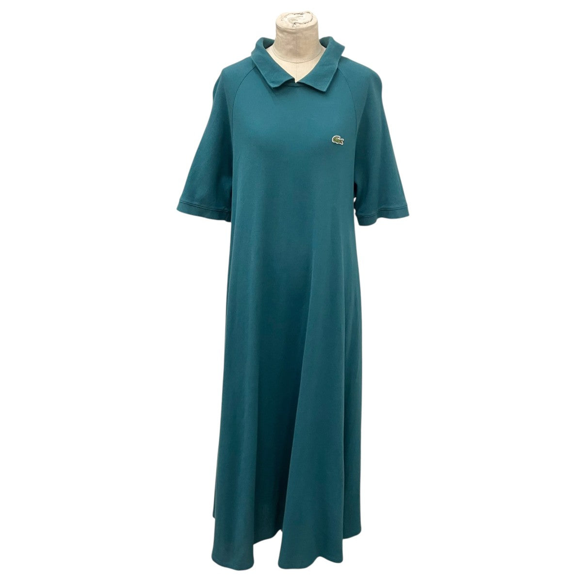 LACOSTE バックプラケットポロドレス半袖ワンピースEF008J 古着・中古-1枚目のアイテム画像