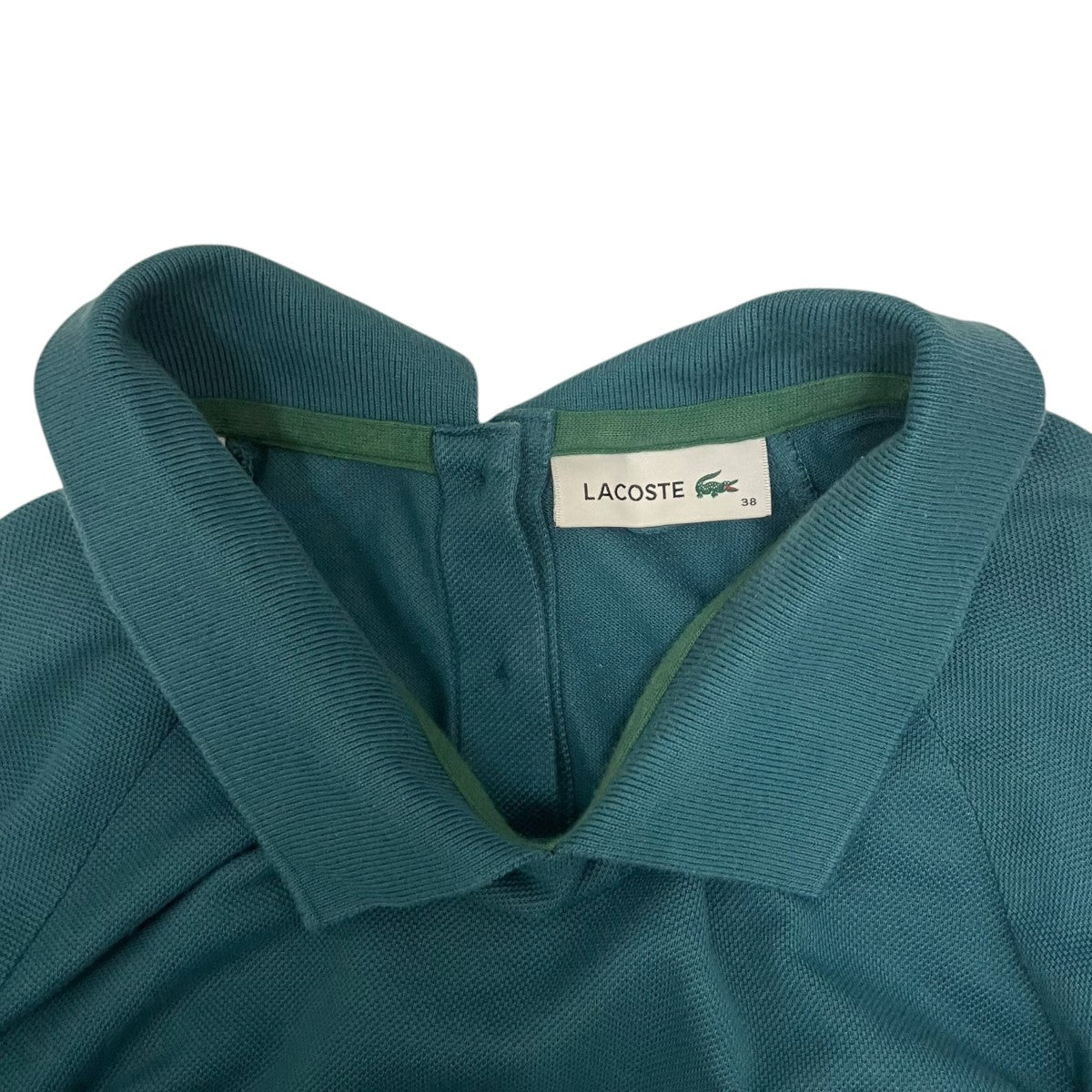 LACOSTE バックプラケットポロドレス半袖ワンピースEF008J 古着・中古-8枚目のアイテム画像