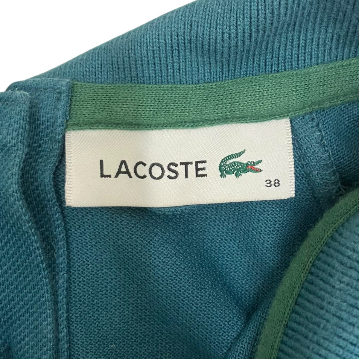 LACOSTE バックプラケットポロドレス半袖ワンピースEF008J 古着・中古-9枚目のアイテム画像