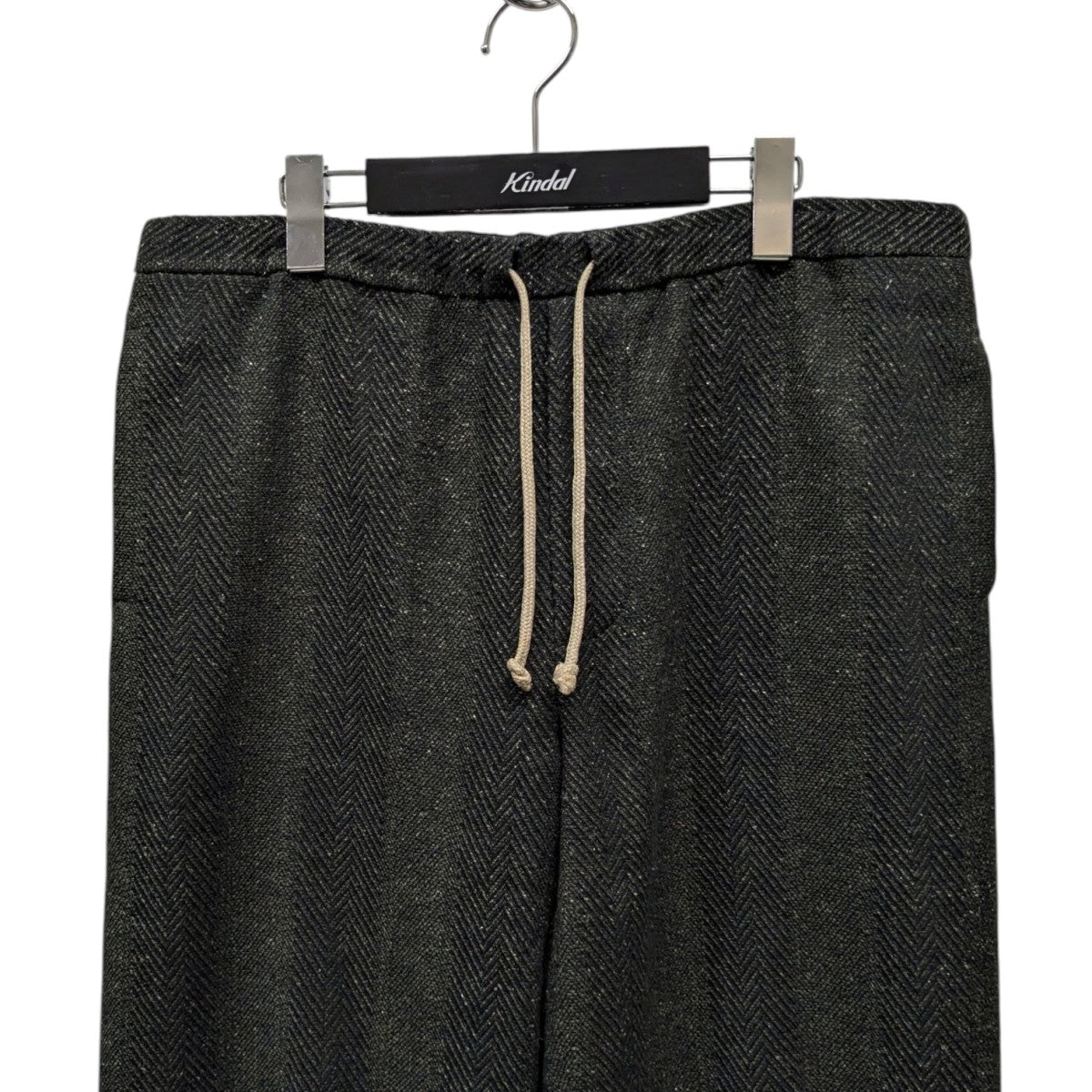 FRANK LEDER(フランクリーダー) ウールパンツ グリーン×ブラック