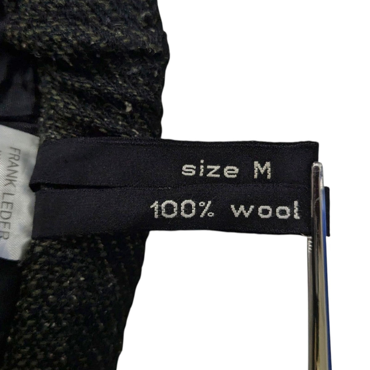 FRANK LEDER(フランクリーダー) ウールパンツ グリーン×ブラック