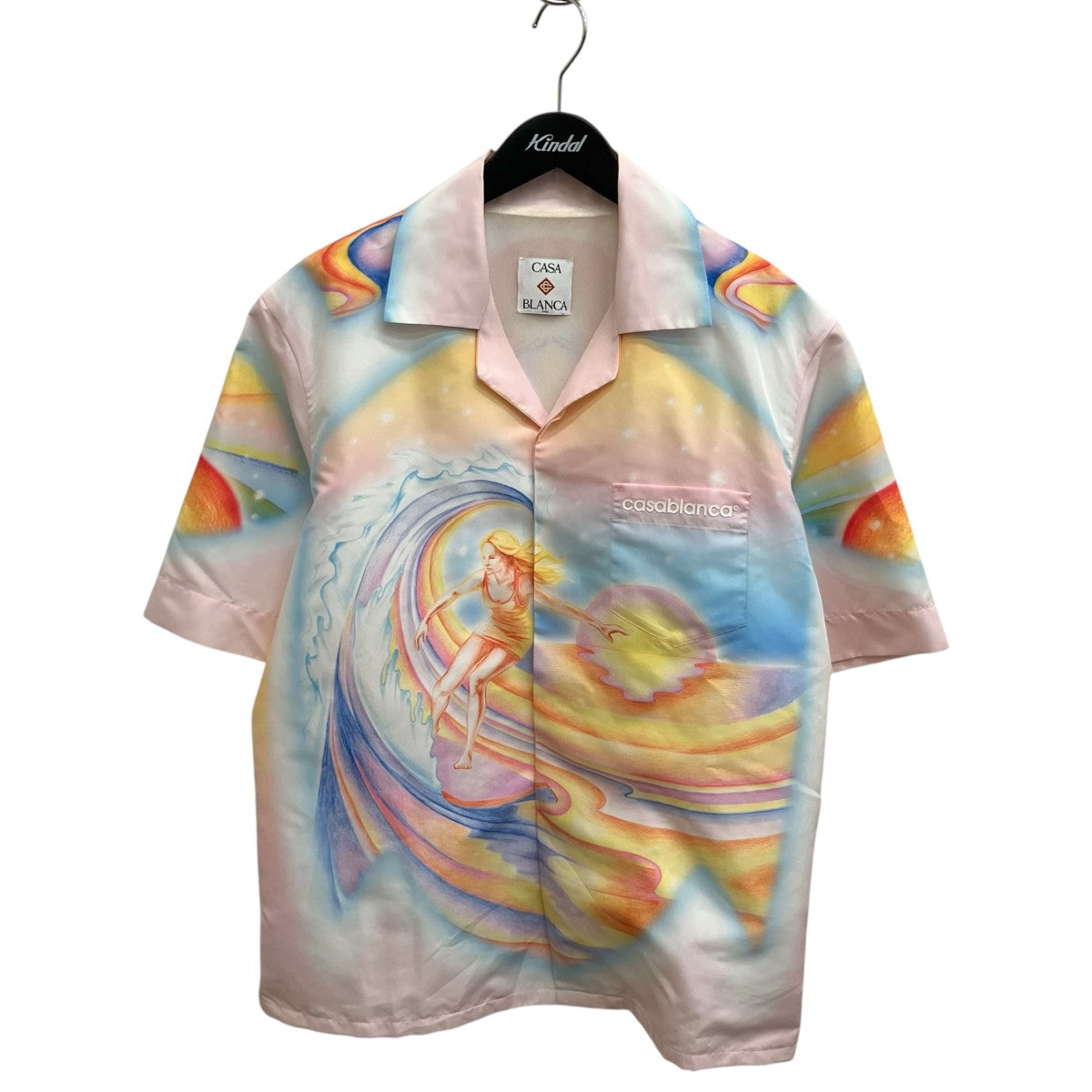 CASABLANCA Psychedelic Nirvana Swim ShirtオープンカラーシャツMS25-SWM-048-01 古着・中古-1枚目のアイテム画像