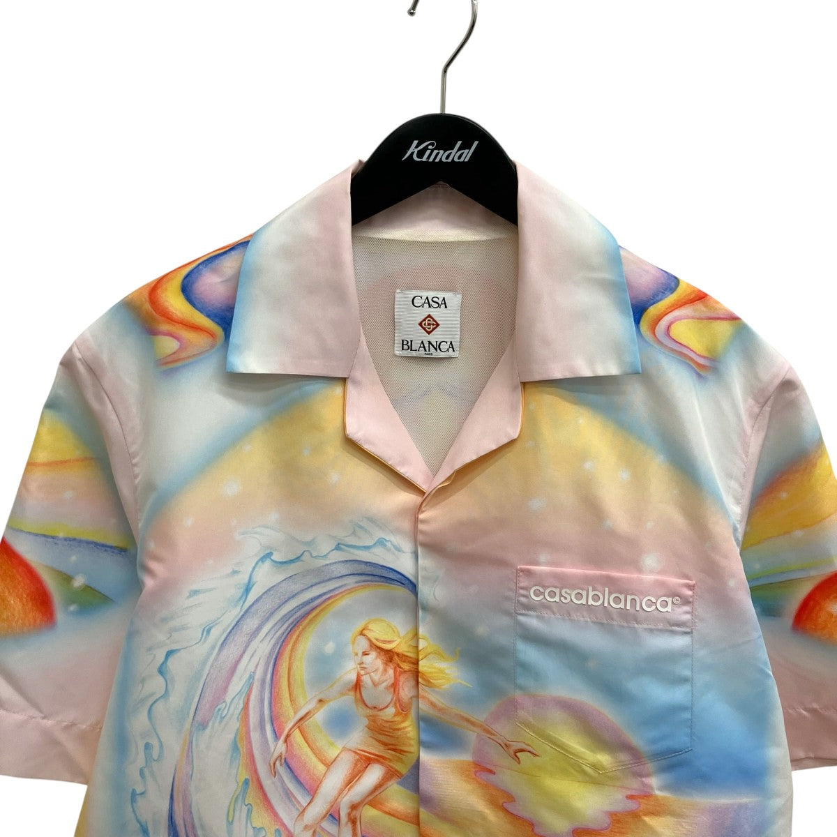 CASABLANCA Psychedelic Nirvana Swim ShirtオープンカラーシャツMS25-SWM-048-01 古着・中古-3枚目のアイテム画像