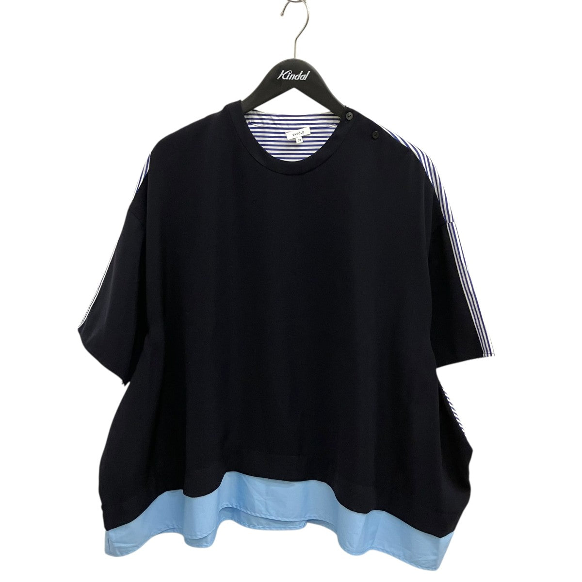 SHIRT COMBI PULLOVER半袖ブラウス300HA230-0560