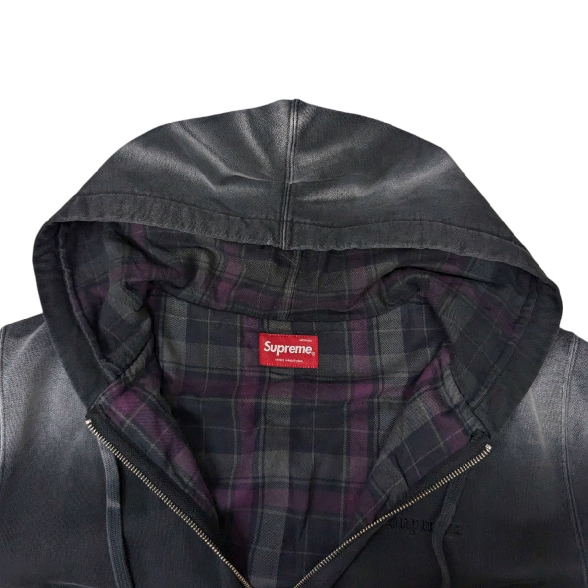 Supreme(シュプリーム) Bleached Zip Up Sweatshirtsジップパーカー