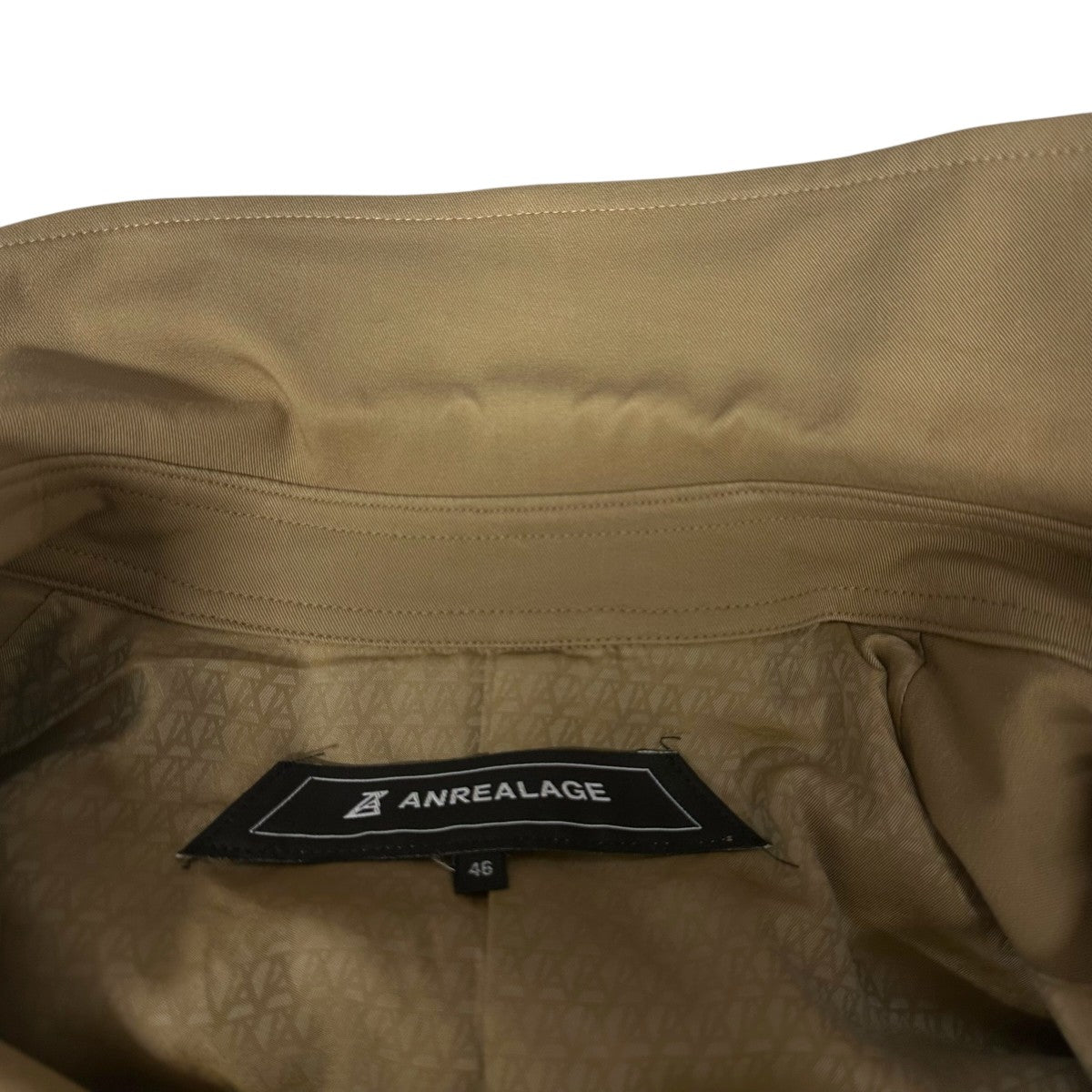 【定価¥85,800】新品 ANREALAGE トレンチコート 46 ANREALAGE(アンリアレイジ) ロウアングルトレンチコート