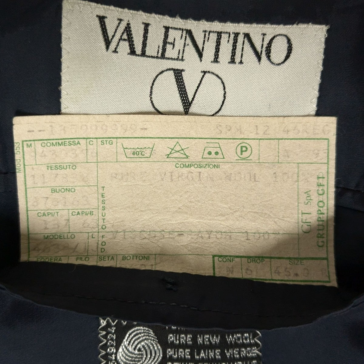 VALENTINO(ヴァレンチノ) テーラードジャケット ネイビー サイズ