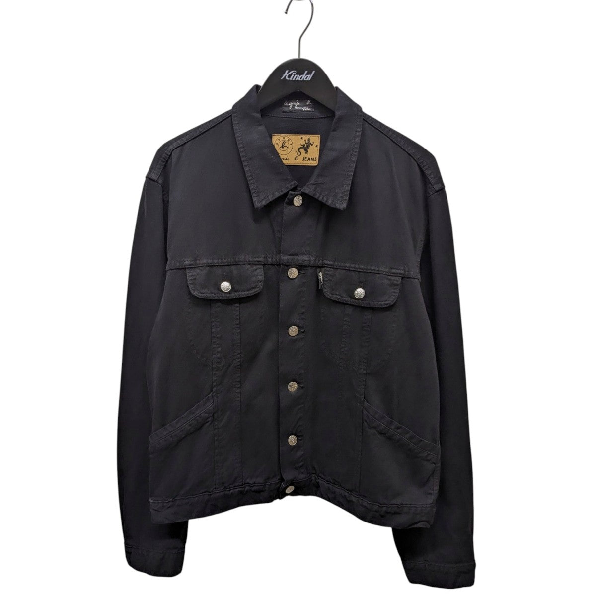 Agnes b アニエスベー　ジャケット　フランス　トカゲ　ブラック　90’s Agnes b アニエスベー ジャケット フランス トカゲ ブラック 90's