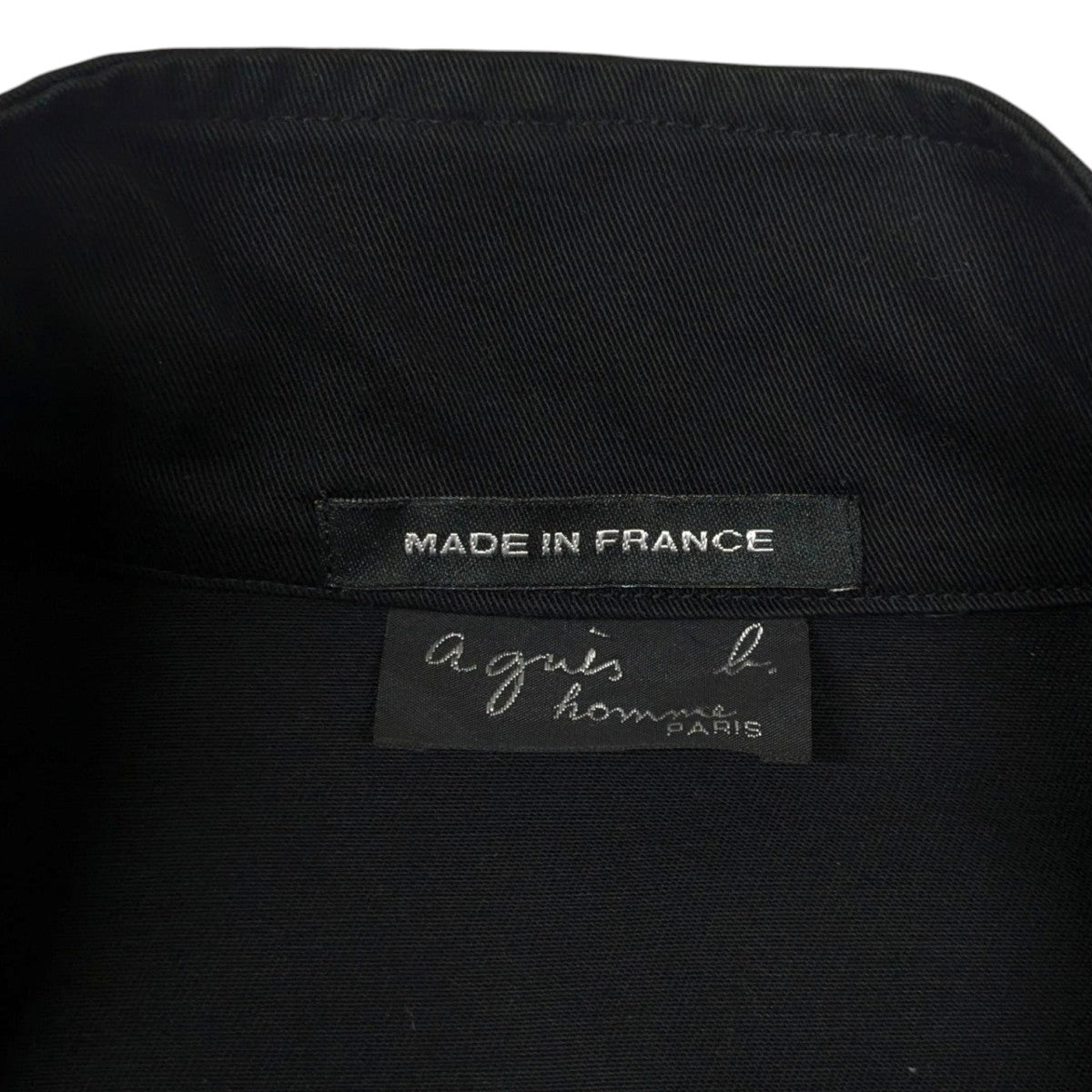 agnes b(アニエスベー) フランス製ジップジャケット ブラック サイズ 1