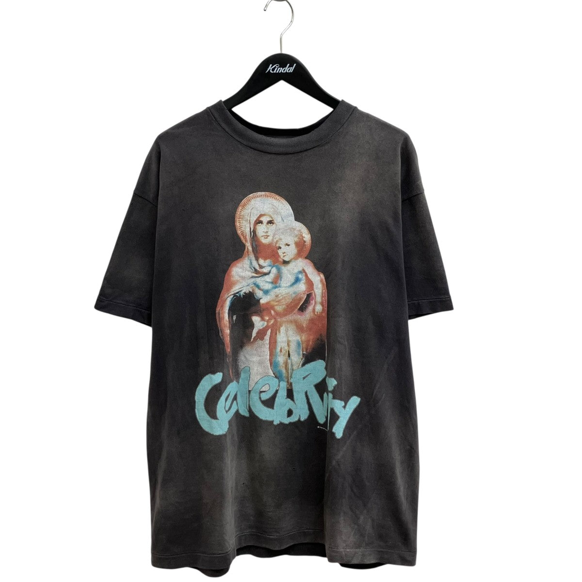 SAINT MICHAEL 24SSSHERMER ACADEMY CELEBRITYヴィンテージ加工プリントTシャツSM-YS8-0000-C39 古着・中古-1枚目のアイテム画像