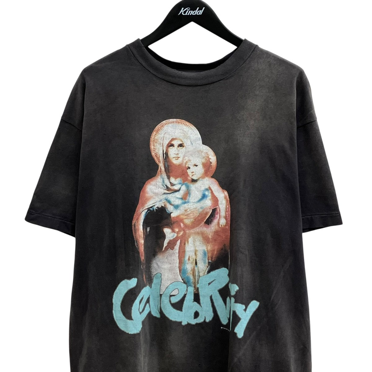 SAINT MICHAEL 24SSSHERMER ACADEMY CELEBRITYヴィンテージ加工プリントTシャツSM-YS8-0000-C39 古着・中古-3枚目のアイテム画像