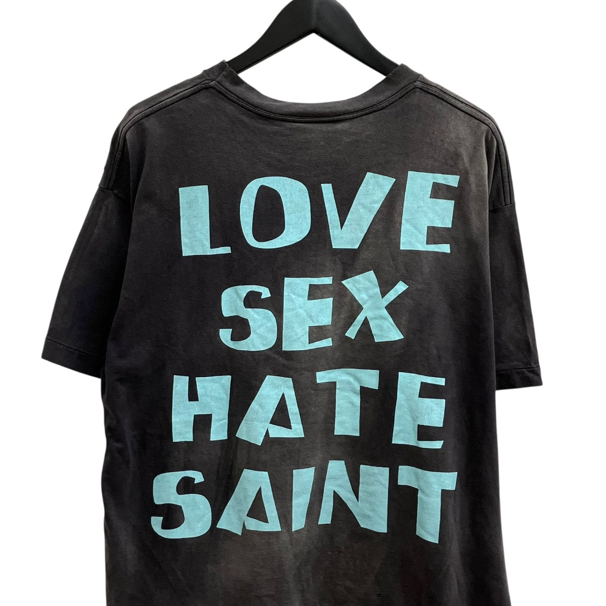 SAINT MICHAEL 24SSSHERMER ACADEMY CELEBRITYヴィンテージ加工プリントTシャツSM-YS8-0000-C39 古着・中古-4枚目のアイテム画像
